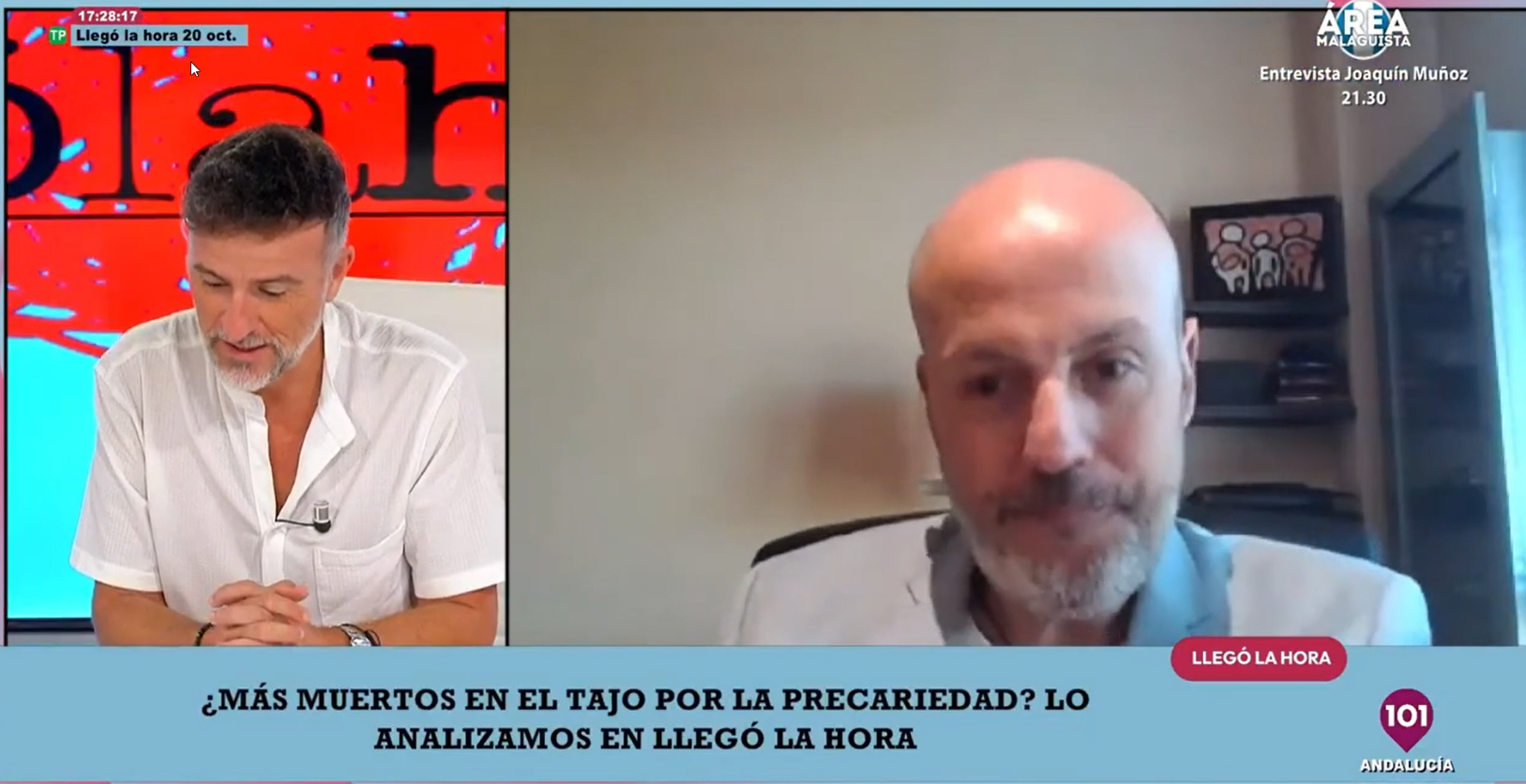 Siniestralidad laboral. Entrevista a nuestro compañero Jose Luis Barral